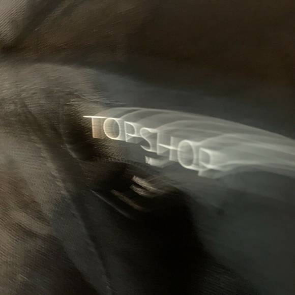 Topshop Sheer Coverup Caftan Black Floral - Picture 4 of 8